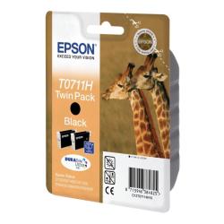 Epson £TWIN PACK T0711H  2CART.NERO