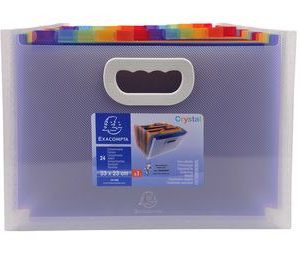 Exacompta CLASSIFICATORI CON MANIGLIA CRYSTAL